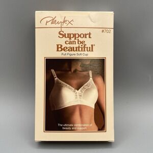 Vintage Playtex Size 38B Bra Support Can Be Beautiful New 702 Beige
